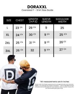 DORAXXL | T-Shirts Size Chart